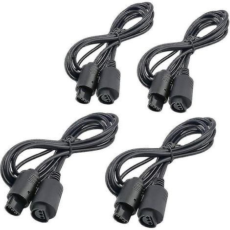 Lot de 4 câbles d'extension de 1,8 m pour manette N64, compatibles avec Nintendo 64 et N64. (1/5)