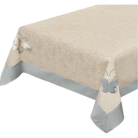 Tovaglia Cucina Runner Centrotavola Shabby Chic Farfalla 3D - 140x180 cm