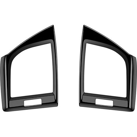 Para Alphard Serie 40 2023+ RHD Embellecedor de la salida de ventilación del aire acondicionado del tablero Negro brillante Adhesivo (1/2)