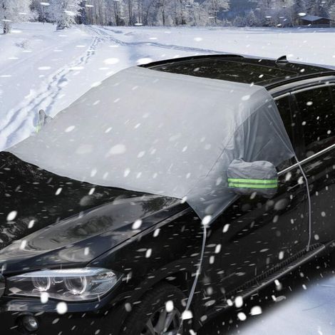 Protection hiver pour pare-brise, anti-gel et neige, couverture réutilisable résistante (1/5)