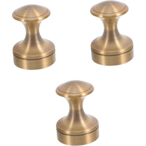 3-teiliges Set einfacher runder Metallwandhaken, Wandgarderobenhaken für Bad, Küche und Schlafzimmer, kleine Haken, einfache Montage mit Schrauben