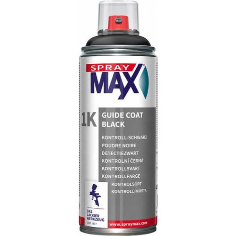 Guide de ponçage - Noir - Ponçage facile - Peintures, mastics, apprêts - SprayMax - 400ml