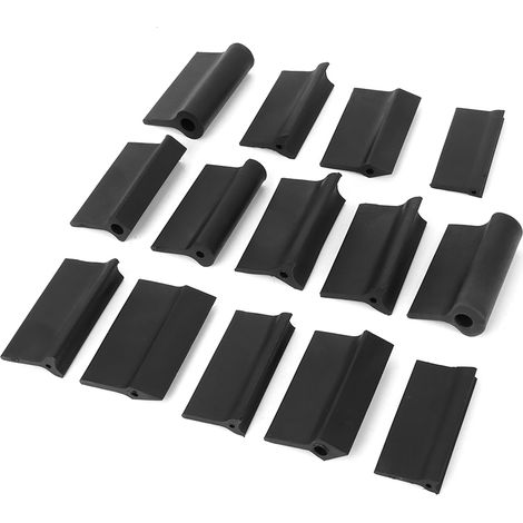 Ortviai Blocs de ponçage en caoutchouc souple – 14 pièces pour courbes et contours, idéal menuiserie, automobile et métaux (1/5)