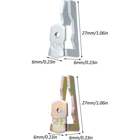 Ersatzset für Zeitschaltuhren, kompatibel mit Intermatic 156T1978A für Zeitschaltuhren der Serie T100, einfach zu installierende Poolzeitschaltuhr, Clip-on-Teile (5 Ein-/Aus-Schrauben/5/10). (1/5)