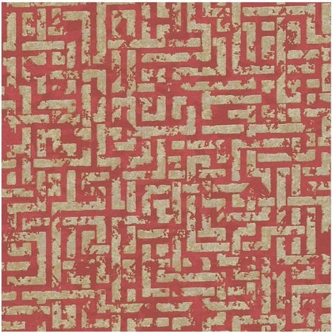 Graphic wallpaper wall Profhome 386954 non-woven wallpaper textured with geometric shapes glittering red gold silver 5.33 m2 (57 ft2) (1/5)