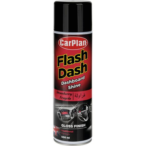 Flash Dash, pulitore per cruscotti, effetto lucido - 500 ml - Fragola