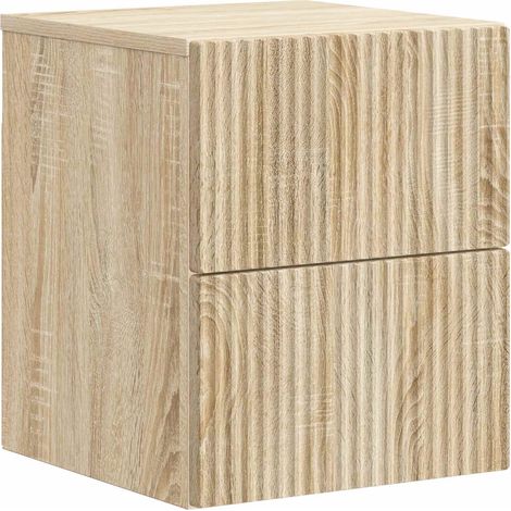 Wandmontierter Nachttisch Sonoma-Eiche 33 x 34,5 x 40 cm vidaXL