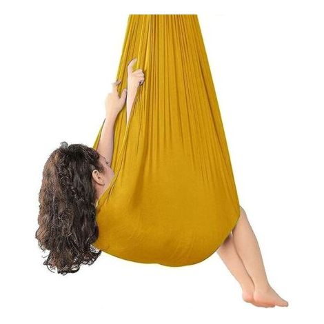 Balançoire thérapeutique d'intérieur pour enfants – 100 x 280 cm – Nylon modifié – Installation rapide – Favorise le développement sensoriel (1/5)