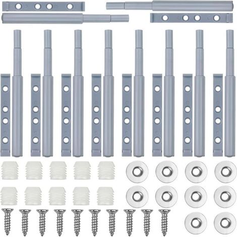 Aimant Porte Placard, 10 Pièces Push to Open Poussoir Pression Loquet Magnetique, Amortisseur Ferme Porte Poussant, Rebondeur de Tiroir D'armoire, Poussoir Placard Fermeture Magnétiques