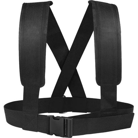 POFET Kit de Harnais de traîneau pour la Course à Pied, le Football, la pêche sur Glace, la Vitesse, l'agilité, l'entraînement de résistance pour améliorer la Force (1/5)