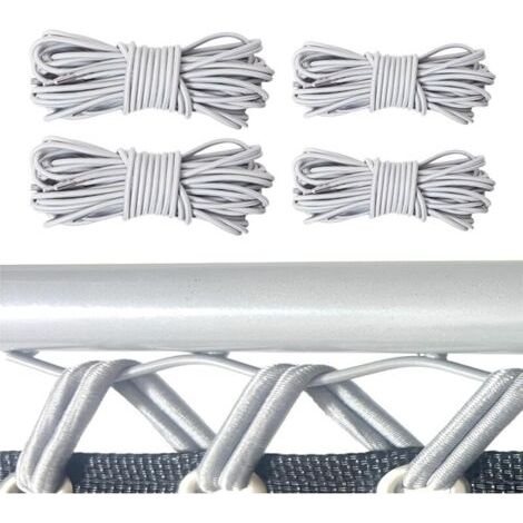 Ersatzgummiseile, 4 Stücke, elastische Schnur, geeignet für Gartenliegen, Gartenstühle, Liegestühle, Strandstühle, Terrassenstühle und andere Stühle