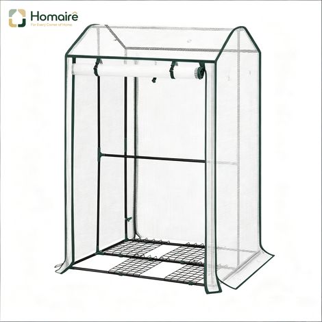 Gewächshaus in Weiß 100 x 83 x 150 cm HOMAIRE (1/5)