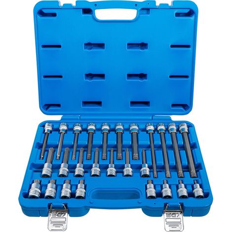 BGS Juego de puntas de vaso, entrada cuadrado interior 12,5 mm (1/2") perfil XZN (para XZN), 26 piezas - 5180 (1/5)