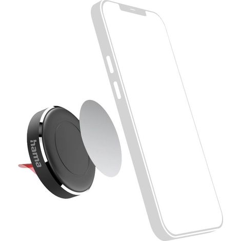 Hama Magnet tableau de bord Support de téléphone portable pour voiture fixation magnétique, pivotant à 360° X589412 (1/3)