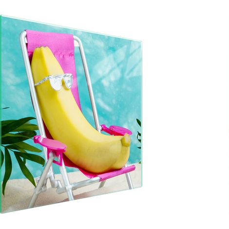 GLASSCHUTZPLATTE FÜR HERD 50x52 BANANE (1/5)