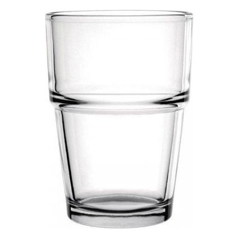 Lot de 12 gobelets empilables 200 ml en verre trempé (1/4)