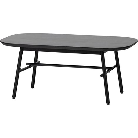 Table basse 100x60x43 cm en manguier et métal noir