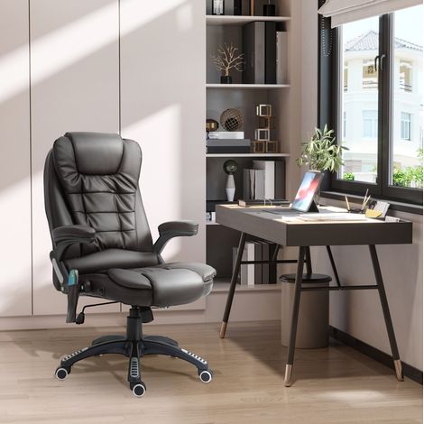 Massage-Bürostuhl aus Kunstleder mit Heizung und Höhenverstellung (1/5)