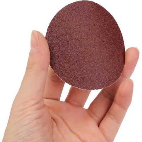 100Pcs Papier De Verre Ponçage Polissage Disque Feuille Abrasif 80-3000 Grit 3Pouce 75mm (1/4)