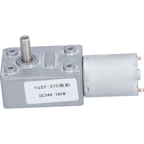Réducteur à vis sans fin DC24V Modèle 4632-370 2RPM Aluminium Laiton (1/4)