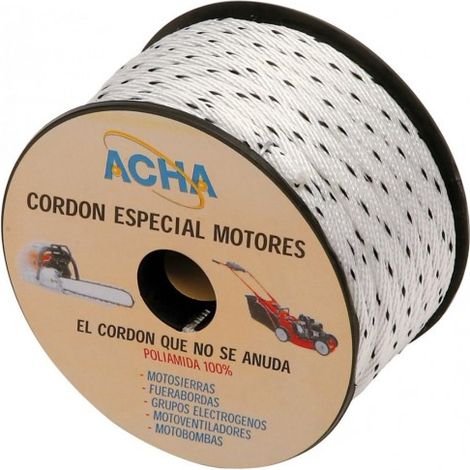 CARRETE DE CUERDA ARRANQUE MOTORES POLIAMIDA (MTS) 40 m.X4MM - ACHA