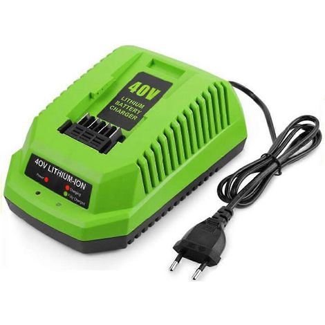 Chargeur de batterie au lithium 40 V pour GreenWorks 29482 G-MAX 40 V - Batterie 29472 29482 29652 G40825 EU Pl (1/5)