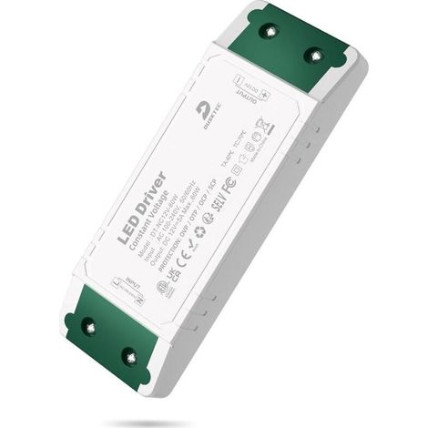 Transformateur 220V 12V LED 60W Driver Alimentation 5A, Conducteur Transfo AC à DC, Adaptateur à Tension Constante pour CCTV MR16 G4 Ampoule et Bande Lumineuse 12 Volt (1/5)