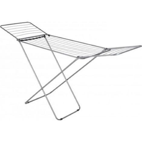 Séchoir à Linge Pliable 18 m d'Étendage - 166 x 55 x H95 cm - Argenté - Livraison gratuite (1/2)