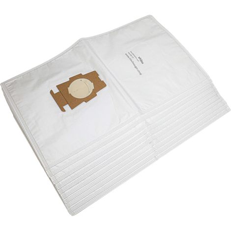 vhbw 10x bolsa compatible con Kirby G10 Sentria, G2, G3, G2000, G4, G2001, G5, G6, G7 Ultimate, G1 aspiradora - 32 cm x 29 cm blanco