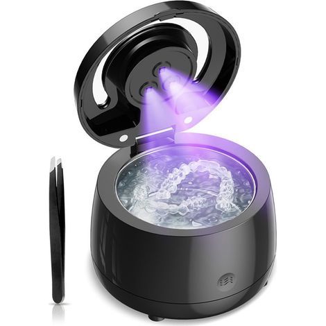 Powerful portable denture cleaner, professional UVC jewelry cleaning device, ideal for home and travel