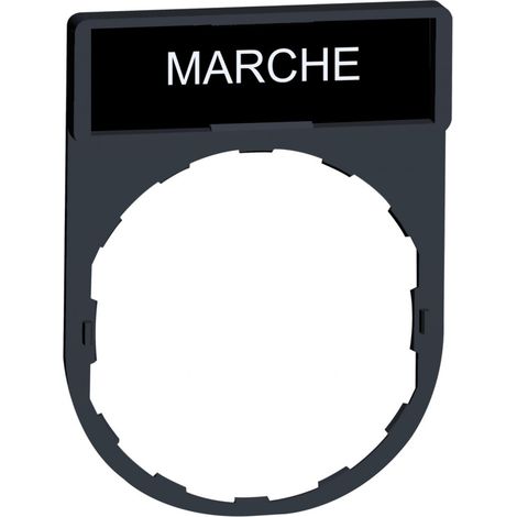 porte étiquette - standard - 30 x 40 - etiquette 8 x 27 - marche - schneider zby2103 (1/3)