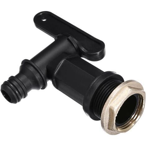 3/4 Tank Faucet - Plastic Garden Hose Connection, Replacement Faucet for Garden Buckets, Brewers and Home Tanks - Leakproof and Durable (1/5)