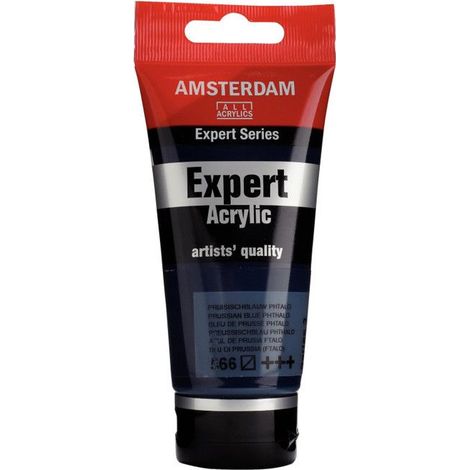 Peinture acrylique - ROYAL TALENS - AMSTERDAM EXPERT - 75ml - Bleu de Prusse - Mat (1/2)