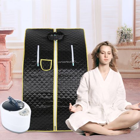 Sauna de vapor, sauna casera de 1000W con control remoto dentro de portátil