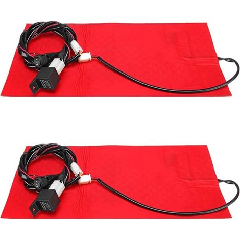 Adatto per tappetino riscaldante universale da 25 W 12 V per sella di moto/ATV, tappetino riscaldante invernale caldo e impermeabile.