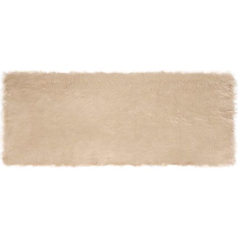 Maison Exclusive - Alfombra de de oveja sintética TAFALLA Beige 8