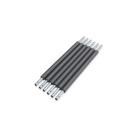 Juego de postes y red de seguridad para trampolín: adecuado para camas elásticas de 244 cm con 6 postes de red de seguridad (1/3)