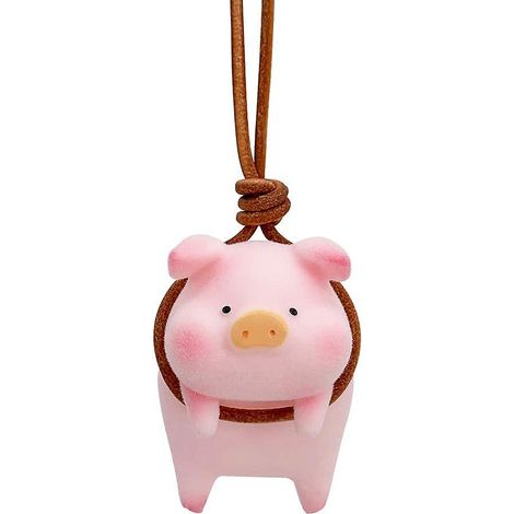 pendentif De Rtroviseur De Voiture Ornement De Cochon Chanceux Intrieur De Voiture (1/5)