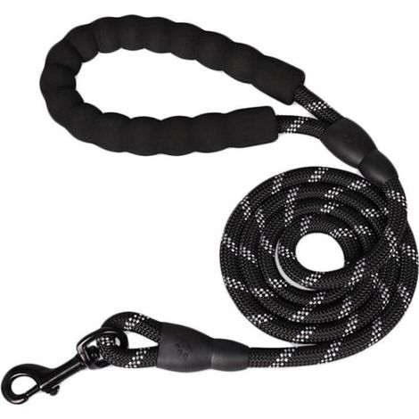 Laisse Chien, Laisse pour Chien avec Poignée Rembourrée Douce, Longe pour Chien en Nylon Réglable Réfléchissant 1.5m (1/4)