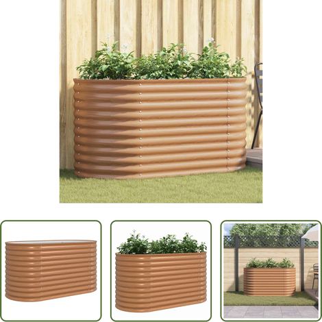 Hochbeet - Hochbeet Braun 160 x 80 x 81 cm Stahl (1/5)
