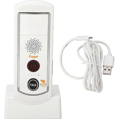 Kabellose Sprach-Türklingel, Weiß, 2000 m Reichweite, Gebäude, Innenbereich, Smart Wireless Voice Doorbel (1/4)