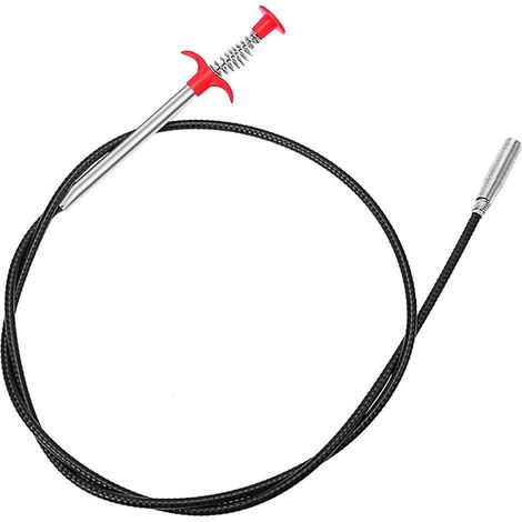 Outil de ramassage à griffes avec 4 griffes, outil de ramassage de tuyau flexible pour ramassage des déchets, évier, drain, toilettes 79 pouces (1/4)