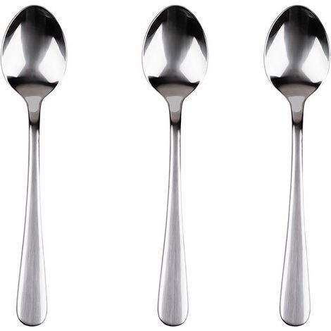 Set 3 Unidades Cucharilla de Acero Inoxidable Reciclado Brillo Natur SG7768 San Ignacio (1/2)