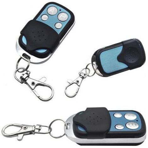 Universal Door Remote Control, 4 Pack 12V 433MHz Buzzer Remote Controls for 4 Channel Garage Door Alarm (1/5)