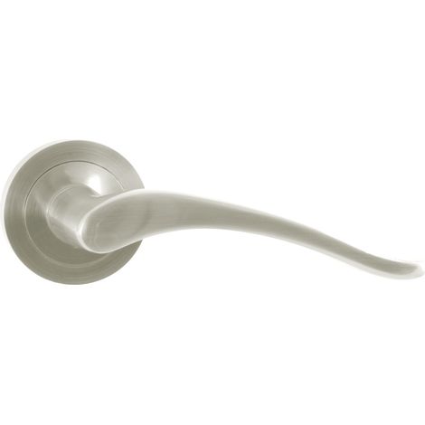 Poignée Domino pour portes intérieures Ballen M9 nickel rond (1/5)