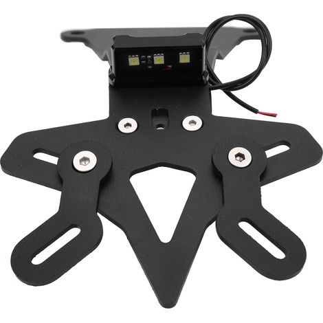 Support de plaque d'immatriculation moto avec feu LED intégré, compatible avec DUCATI Scrambler Cafe Racer 800 (2019-2022). (1/5)