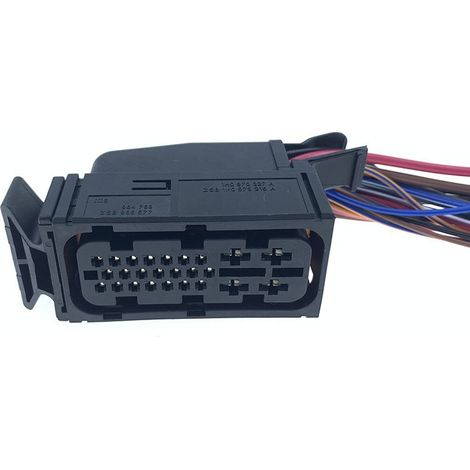 Part number 1H0973327A is suitable for the valve body plugs of the Audi and Volkswagen DSG transmission mechatronic unit and for the 0AM computer plugs -- JB1465-25P