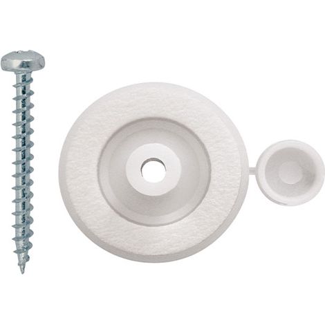 Rondella con vite per il fissaggio di lastre policarbonato alveolare da 6mm - Lunghezza vite 6 cm. - 10PZ