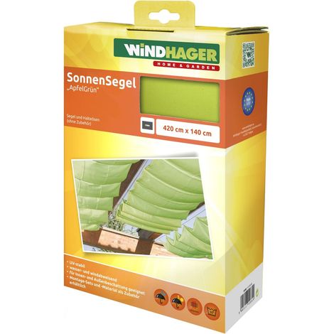 Voile d'ombrage Coulissante sur Câbles, Voile Pare-Soleil pour la Technique de Tension de Corde, Voile de Protection Solaire pour Pergola Ou Véranda, 4, 2 x 1, 4 m, Vert Pomme, 10882 (1/5)