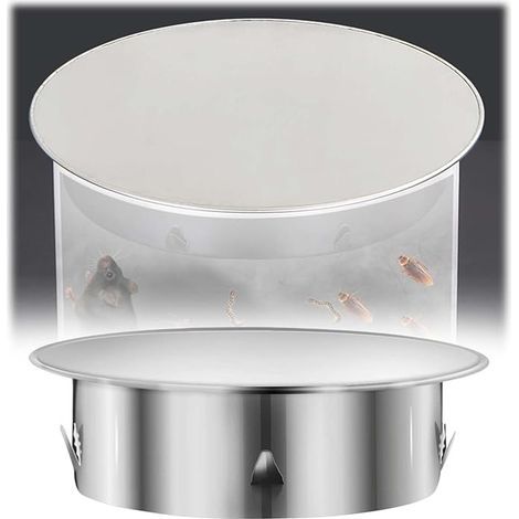 Chimney Cover 150 mm, Chimney Hole Cover, Fireplace Stoppers, Perforated Stainless Steel Chimney Plug, Suitable for Balconies, Bathrooms, Kitchens (1/5)
